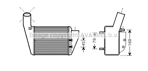 AVA QUALITY COOLING Kompressoriõhu radiaator VW4222